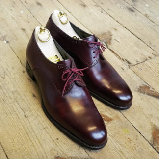 burgundy derby shoe