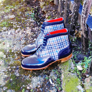 blue oxford boot