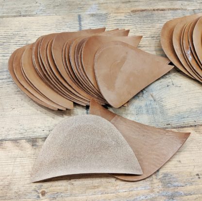 toe puffs made from oak bark leather for making shoes