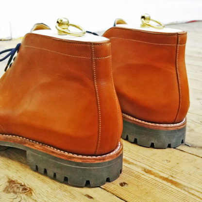 desert boot heel detail showing commando sole