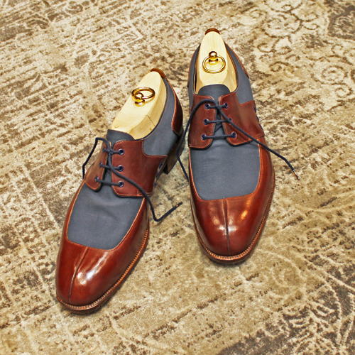 Saddle derby shoes | bespoke derby shoes | Carreducker