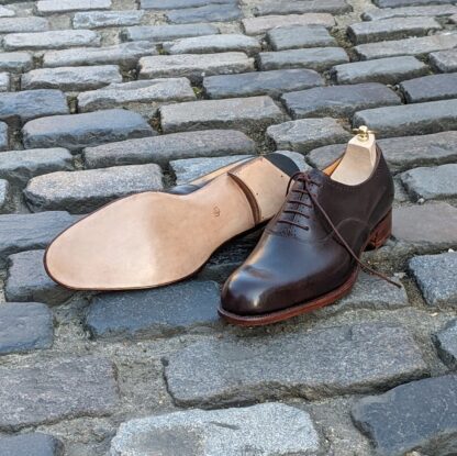 bespoke oxfords with leather sole