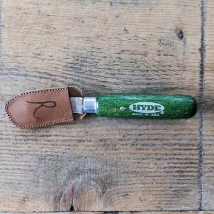 leatherwork knife with cover