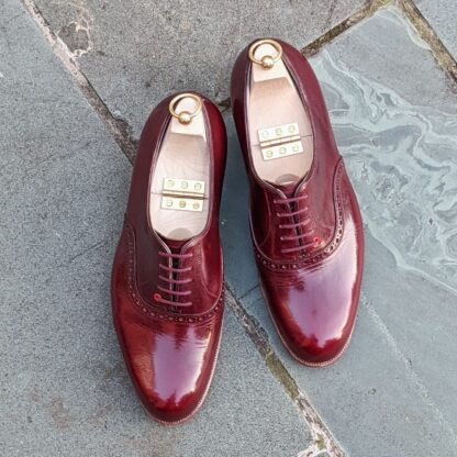 burgundy oxford shoes for men